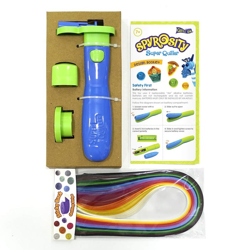 Quill On Spyrosity Super Quiller with Electric Quilling Tool | Paper Quilling Kit | Crafts for Girls Ages 8-12 | Craft Kit |Craft Kit for Kids | Birthday Gift for 8,9,10,11,12 Year Old Girls and Boys - Image 2